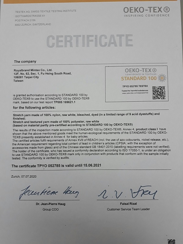 Oeko-Tex Standard 