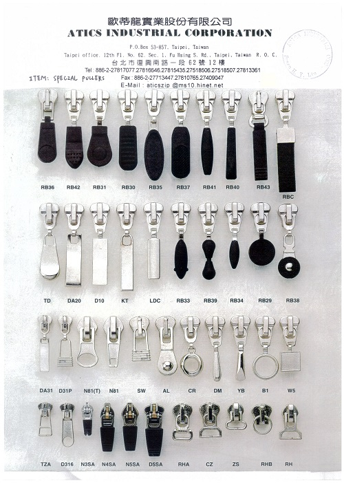 zipper slider puller